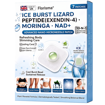 Official U.K. Store | 𝑭𝙡𝒐𝒓𝓲𝒔𝓶𝓪® ICE BURST LIZARD PEPTIDE (Exendin-4)・Moringa・NAD+ Advanced Nano-Microneedle Patch 🌞
