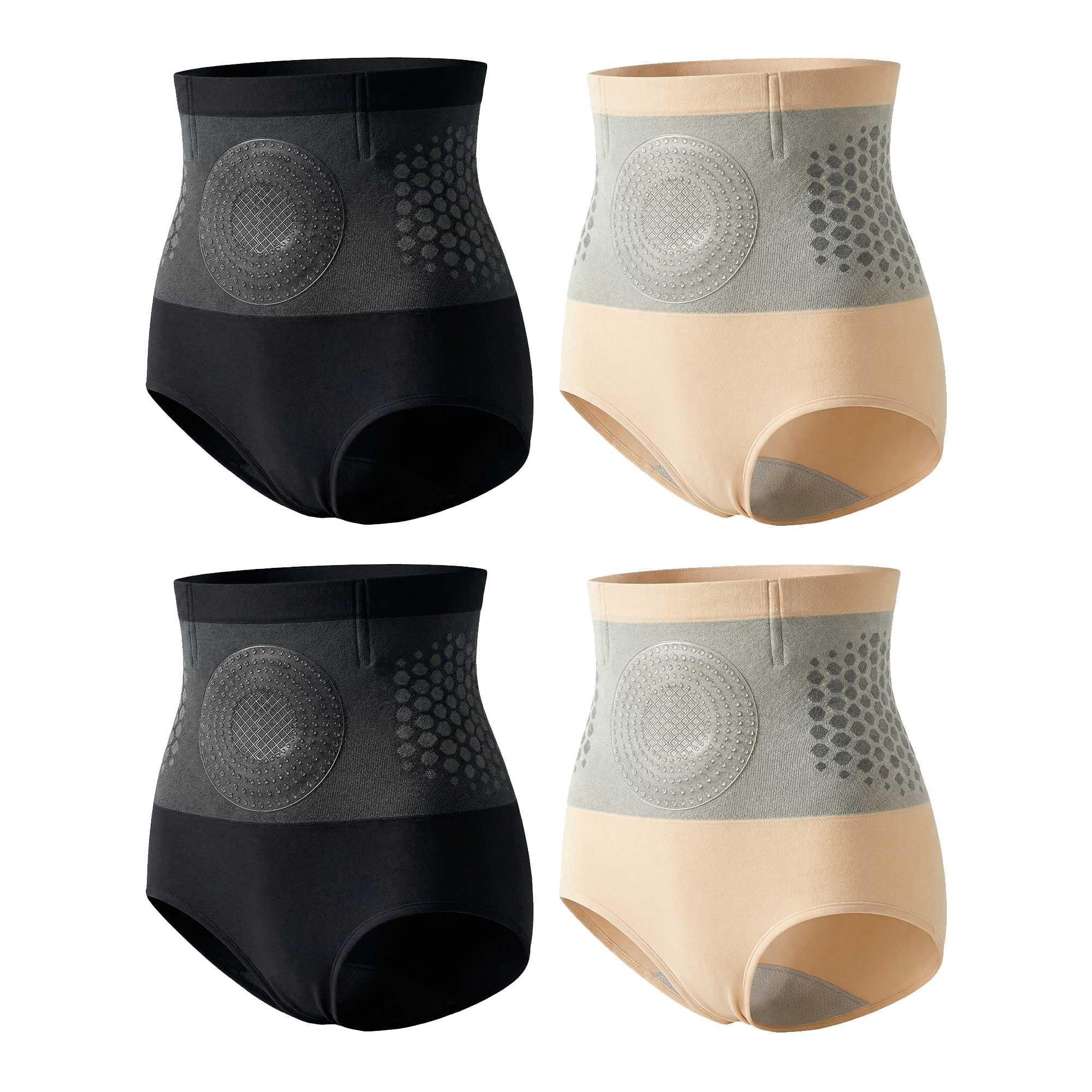 ✨4 PAIRs [Black*2+Skin*2]